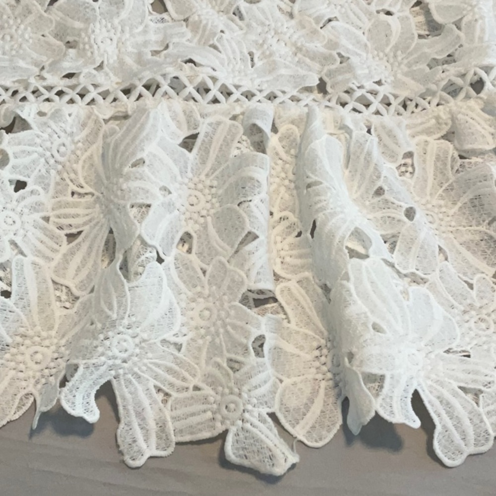 NY Collection Elegant White Lace Evening Gown size S - Picture 12 of 12